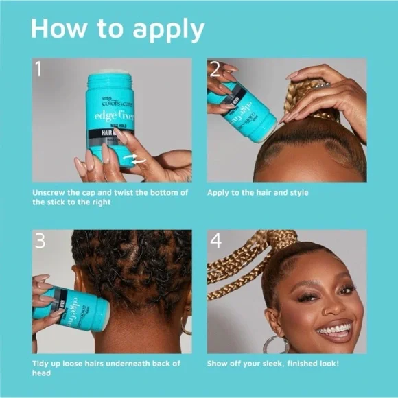 KISS Colors & Care Edge Fixer Hair Wax Styling Stick - Picture 4 of 7